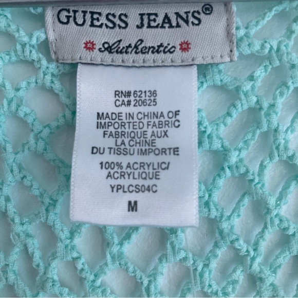 2for$38 Guess women Teal Knot Top size m - Picture 6 of 6